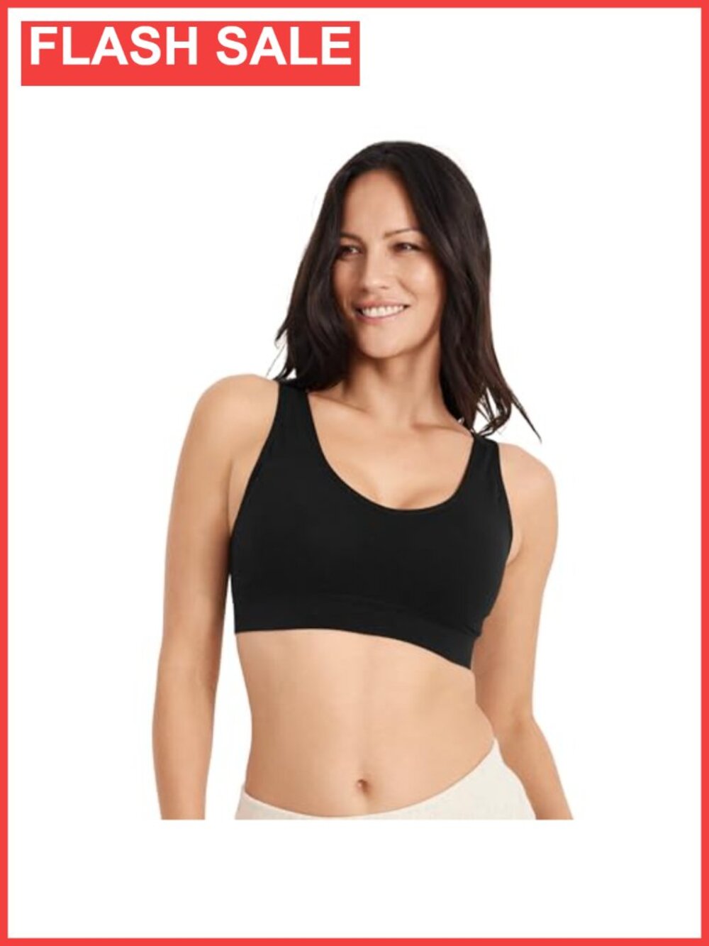 Seamfree Cotton Blend Support Bralette Wireless Pullover Full Coverage